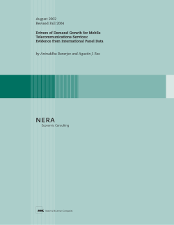 drivers of demand growth for mobile telecommunications services
