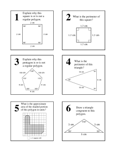 Explain why this square is or is not a regular polygon. What is the