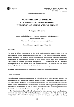 biodegradation of diesel oil by cold-adapted