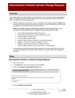 Administrator Initiated eGrade Change Job Aid
