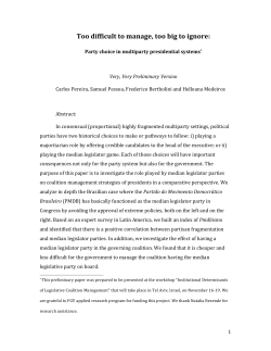 Too difficult to manage, too big to ignore: Party choice in multiparty