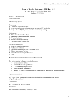 Scope of Service Statement - FYE July 2011