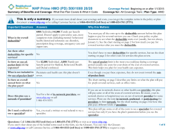 NHP Prime HMO (PD) 500/1000 20/20