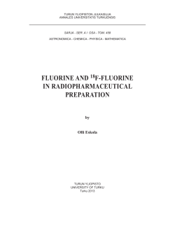 fluorine and 18f-fluorine in radiopharmaceutical preparation