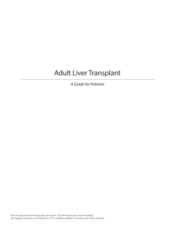 Adult Liver Transplant