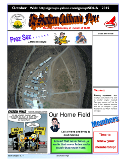 SDUA September 2015 Newsletter - San Diego Ultralight Association