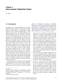 Intra-oceanic Subduction Zones