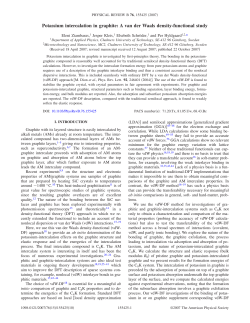 Potassium intercalation in graphite