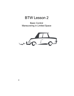 BTW Lesson 2 - Cascade Driving School