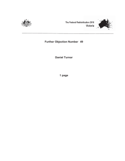 Daniel Turnor [PDF 263KB] - Australian Electoral Commission
