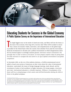 Educating Students for Success in the Global Economy