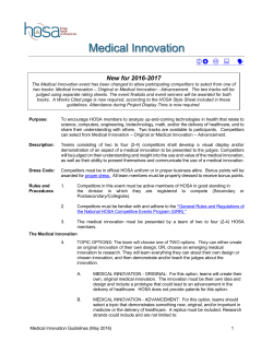 Medical Innovation