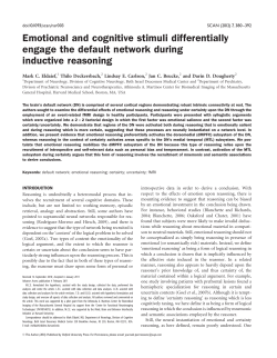 Emotional and cognitive stimuli differentially