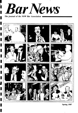 Spring 1987 - The New South Wales Bar Association Home Page