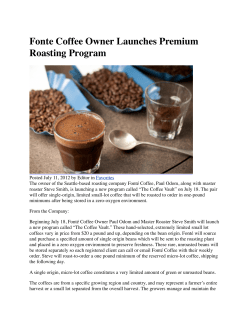 Coffee Vault - Fonte Coffee Roaster