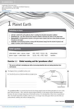 1 Planet Earth - Assets - Cambridge University Press