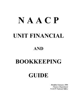 UNIT FINANCIAL BOOKKEEPING GUIDE