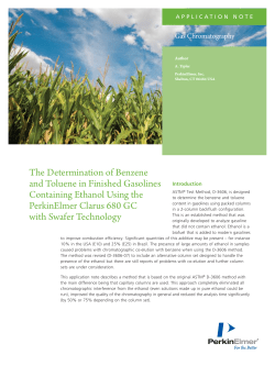 The Determination of Benzene and Toluene in
