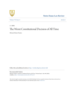 The Worst Constitutional Decision of All Time