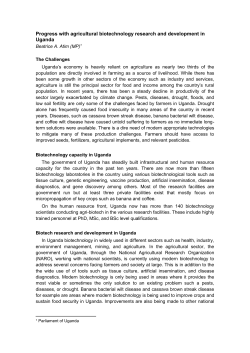 Progress with agricultural biotechnology research and development