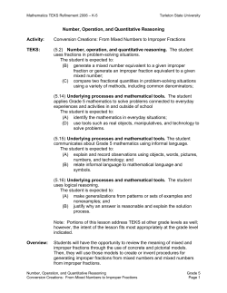 Conversion Creations: From Mixed Numbers to Improper Fractions