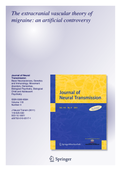 The extracranial vascular theory of migraine: an artificial controversy