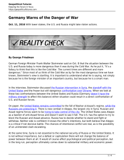 Save to PDF - Geopolitical Futures