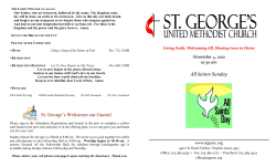 prayers and concerns - St. George`s United Methodist Church