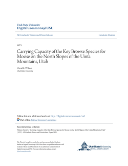 Carrying Capacity of the Key Browse Species for Moose on the