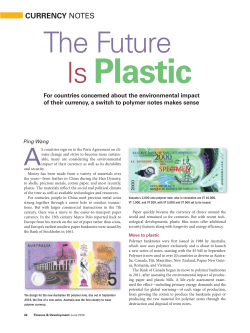 The Future Is Plastic - CURRENCY NOTES