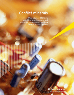 Conflict minerals