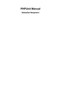 PHPUnit Manual