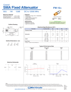 Data Sheet - Mini Circuits