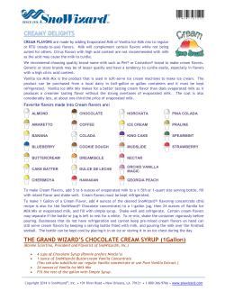 the grand wizard`s chocolate cream syrup