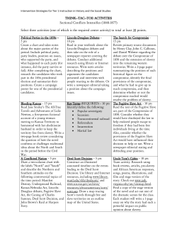 THINK&mdash;TAC&mdash;TOE ACTIVITIES Sectional Conflicts Intensifies