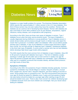 Diabetes News - UCI Wellness