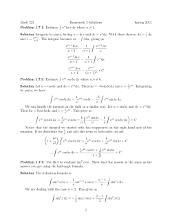 Math 222 Homework 2 Solutions Spring 2013 Problem 1.7.1