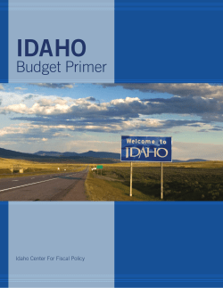 Here`s - Idaho Center for Fiscal Policy