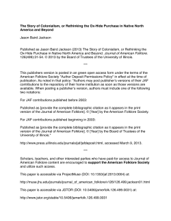 The Story of Colonialism, or Rethinking the Ox