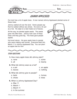 Johnny Appleseed With Questions