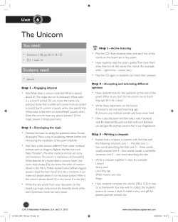 The Unicorn - Macmillan Young Learners