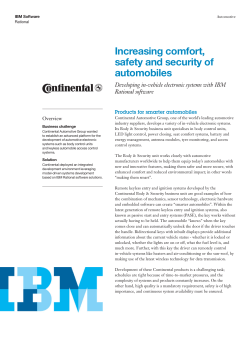 Increasing comfort, safety and security of automobiles