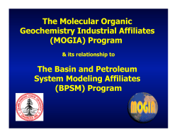 The Molecular Organic Geochemistry Industrial Affiliates (MOGIA