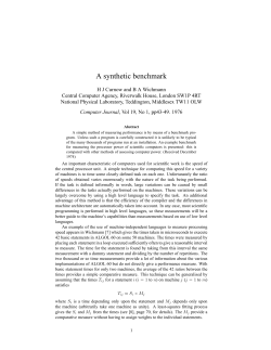 A synthetic benchmark