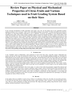 Review Paper on Physical and Mechanical Properties of Citrus