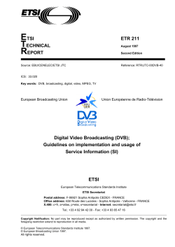ETR 211 - Second Edition - Digital Video Broadcasting (DVB