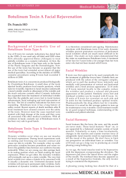 Botulinum Toxin A Facial Rejuvenation