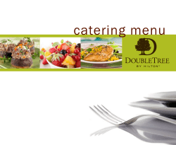 catering menu - DoubleTree