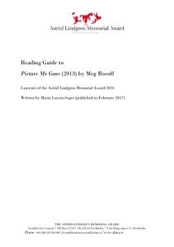 Reading Guide to Picture Me Gone