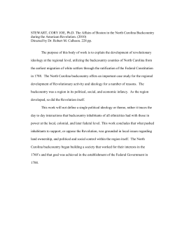 STEWART, CORY JOE, Ph.D. The Affairs of Boston in the North